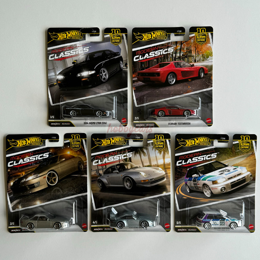 Hot Wheels [2026 Modern Classics] Set of 5 Cars