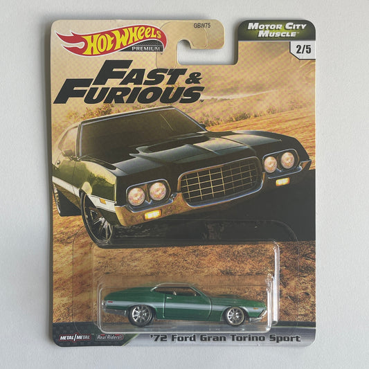 Hot Wheels [2020 Fast & Furious] Motor City Muscle '72 Ford Grand Torino Sport