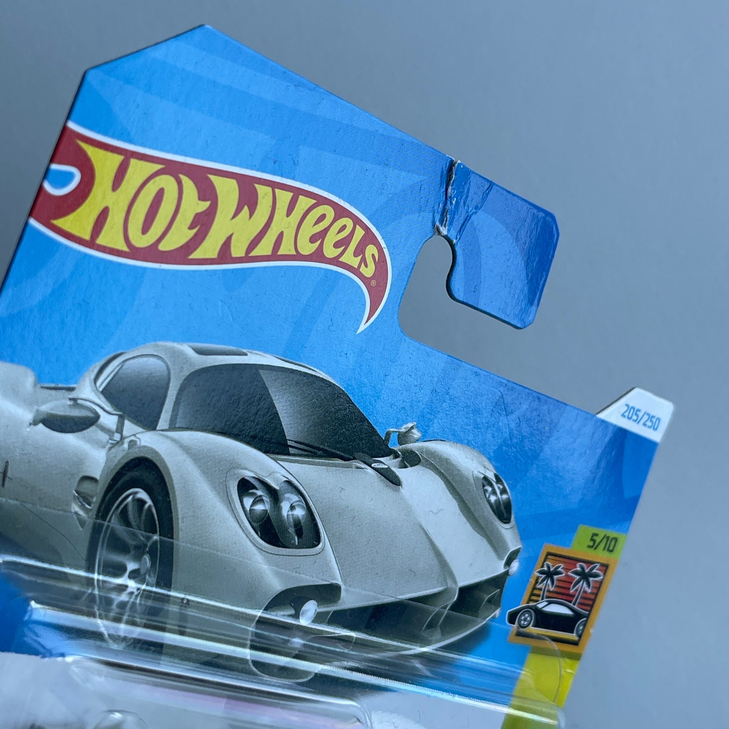 Hot Wheels Pagani Utopia (Grey) Short Card (Damaged) HW Exotics 205/250