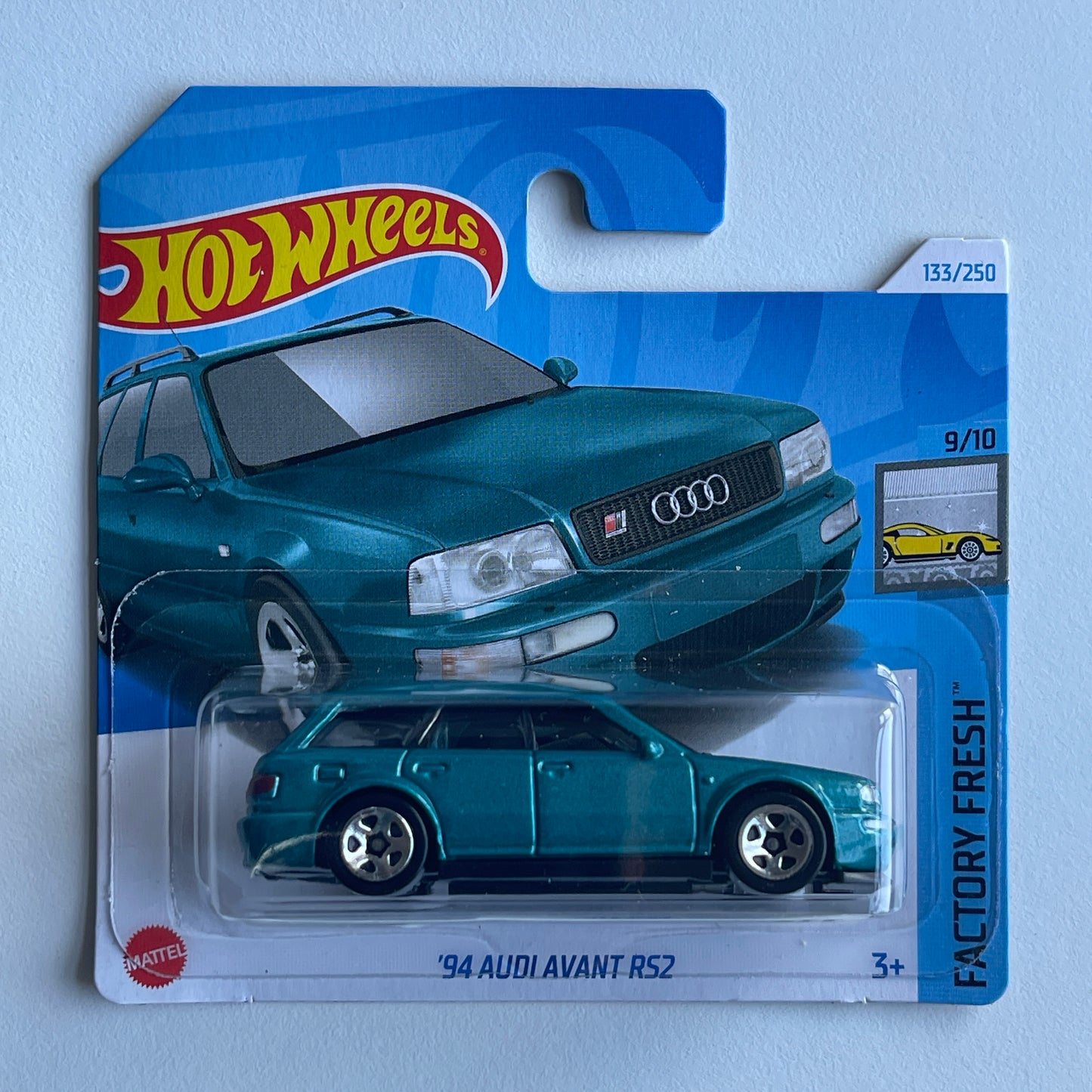 Hot Wheels '94 Audi Avant RS2 (Turquoise) Short Card (Damaged) Factory Fresh 133/250