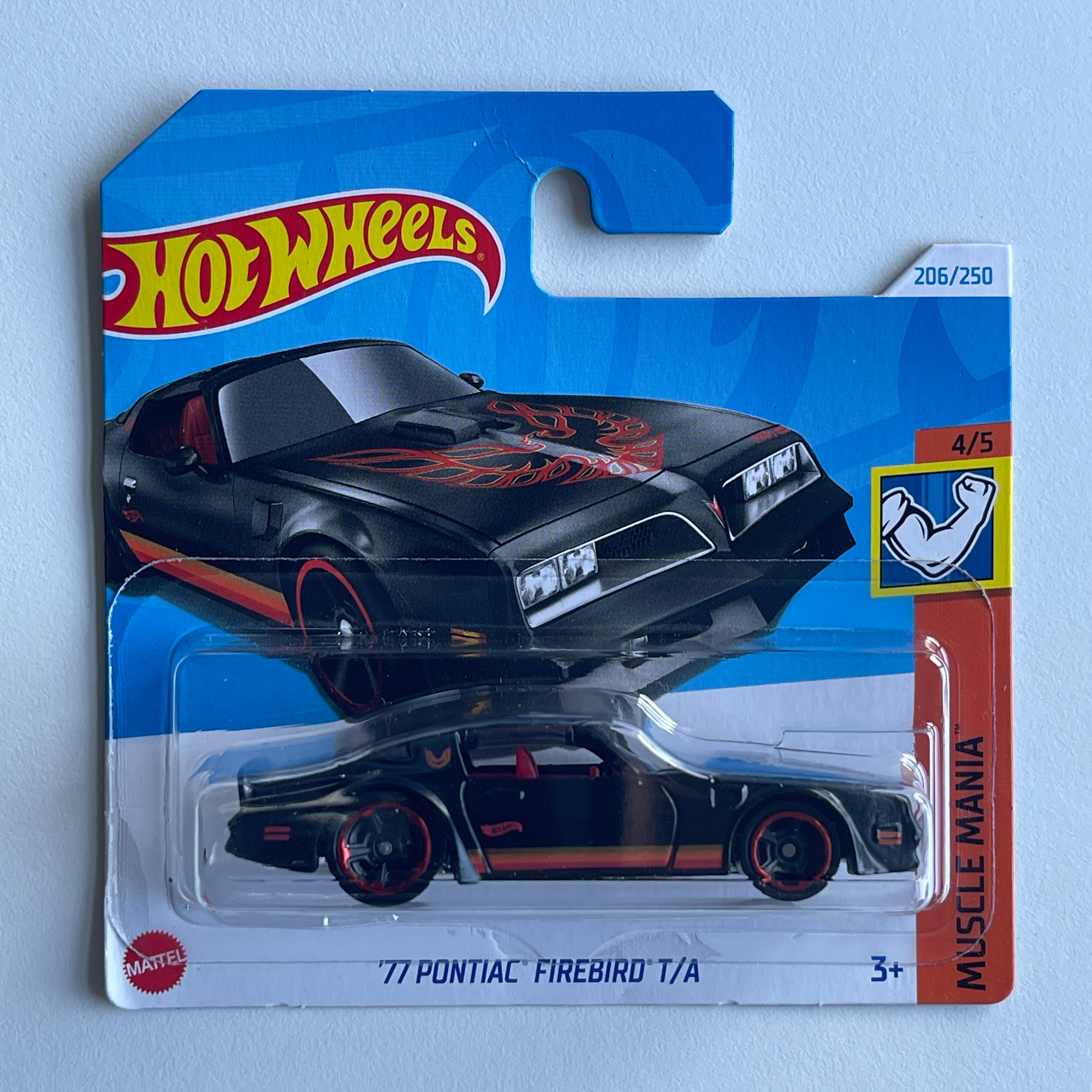 Hot Wheels 77 Pontiac Firebird T A Black Short Card Damaged Muscl Hobby Cars