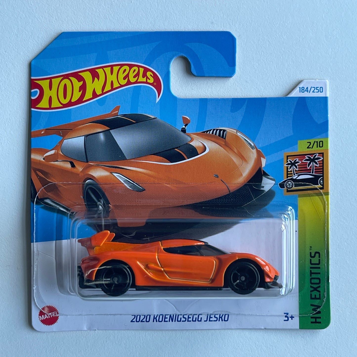 Hot Wheels 2020 Koenigsegg Jesko (Orange) Short Card HW Exotics 184/240