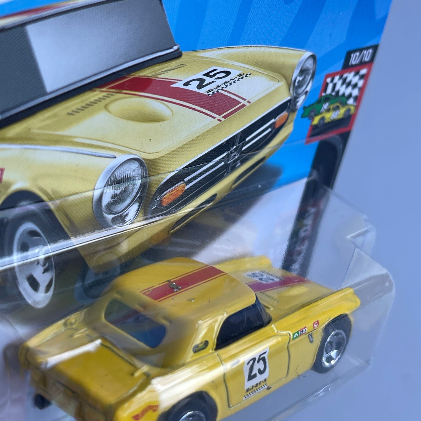 Hot Wheels Honda S800 Racing (Yellow) Short Card (Damaged) HW Race Day 209/250