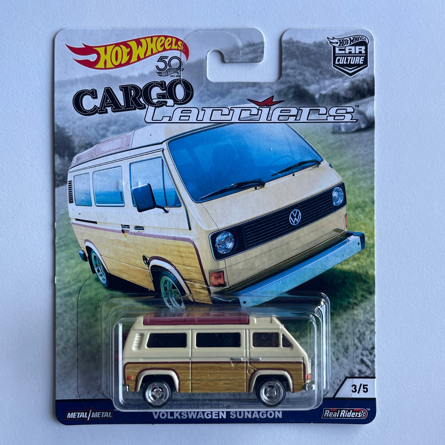 Hot Wheels [2018 Cargo Carriers] Volkswagen Sunagon (Damaged)