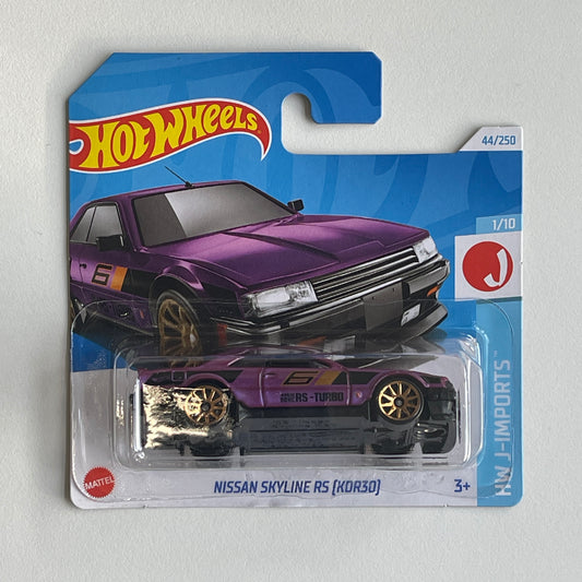 Hot Wheels Nissan Skyline RS (KDR30) (Purple) Short Card HW J-Imports 44/250