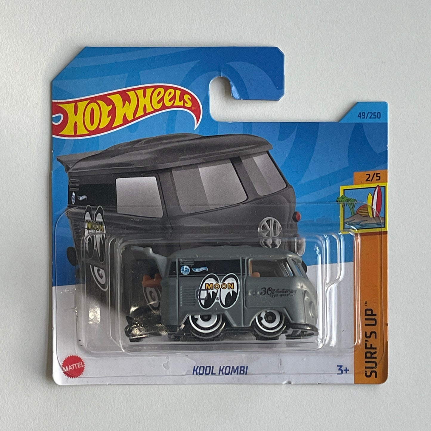 Hot Wheels Kool Kombi (Gray) Short Card (Damaged) Surf's Up 49/250