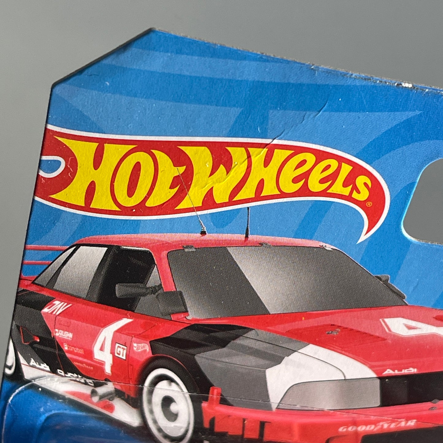 Hot Wheels Audi '90 Quattro (Red) Short Card (Damaged) Retro Racers 77/250