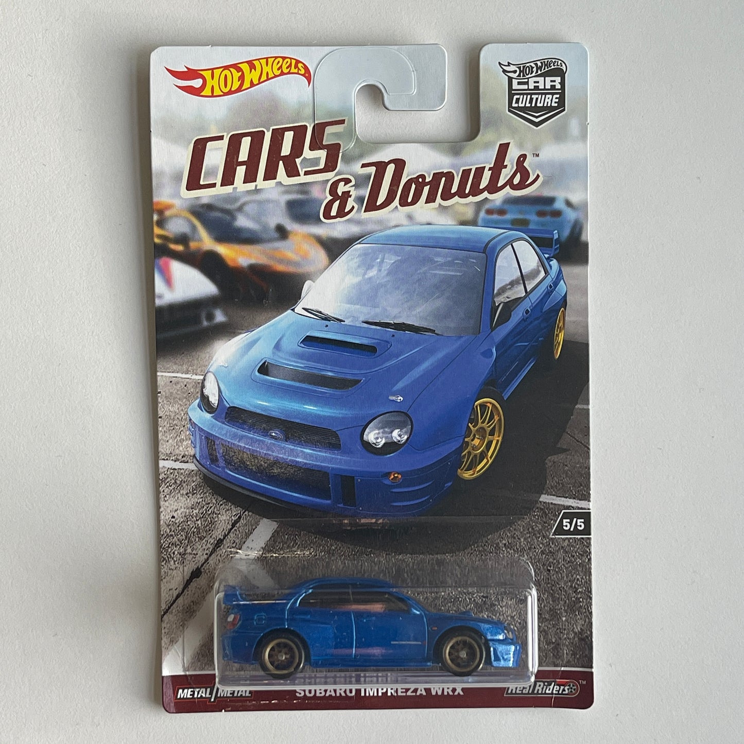 Hot Wheels [2017 Cars & Donuts] Subaru Impreza WRX (Damaged)