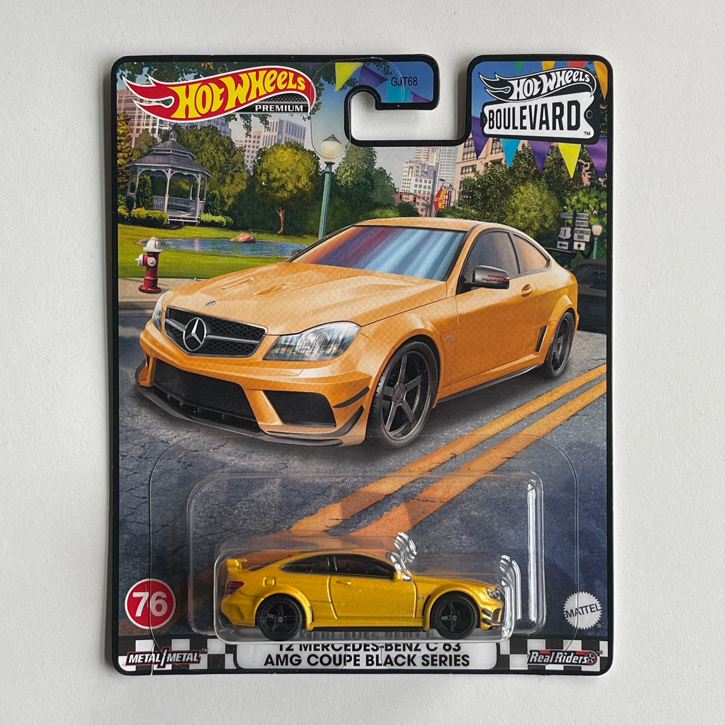 Hot Wheels Boulevard #76 '12 Mercedes-Benz C 63 AMG Coupe Black Series (Damaged)