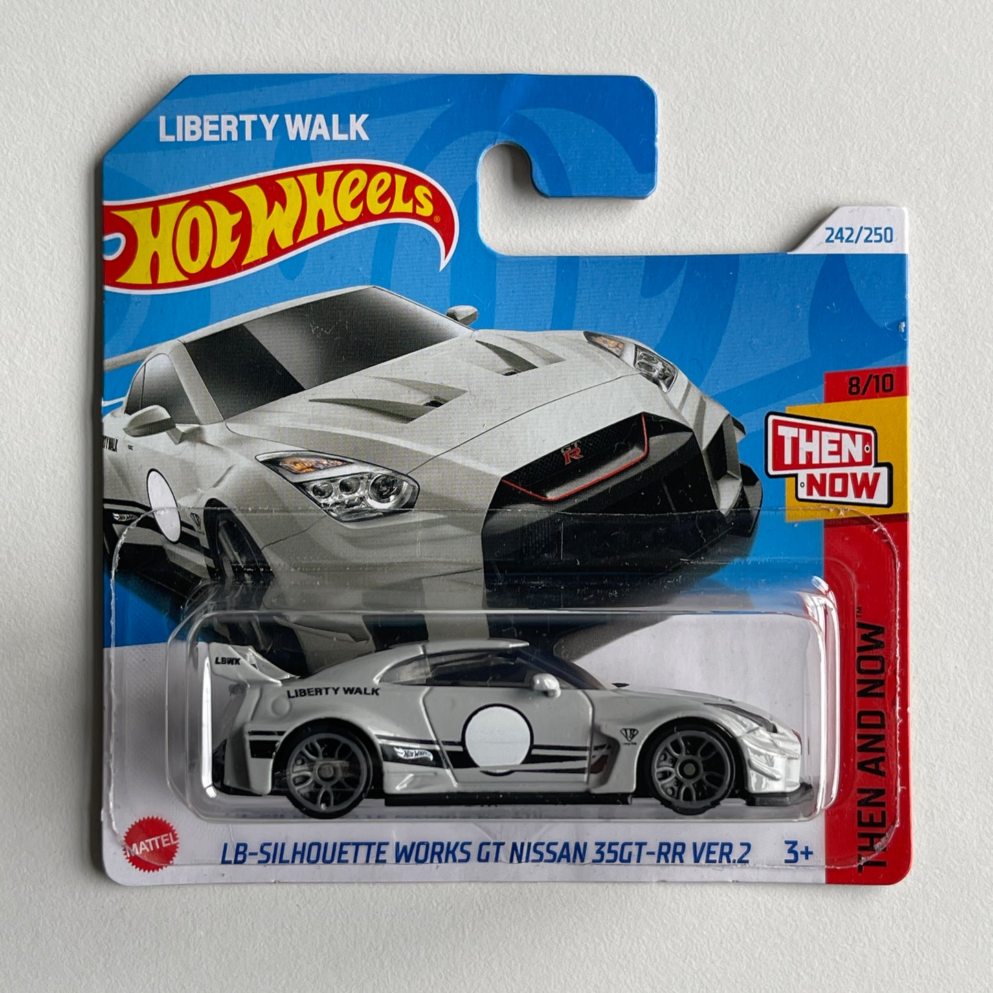 Hot Wheels LB-Silhouette Works GT Nissan 35GT-RR Ver.2 (Grey) Short Card (Damaged) Then And Now 242/250