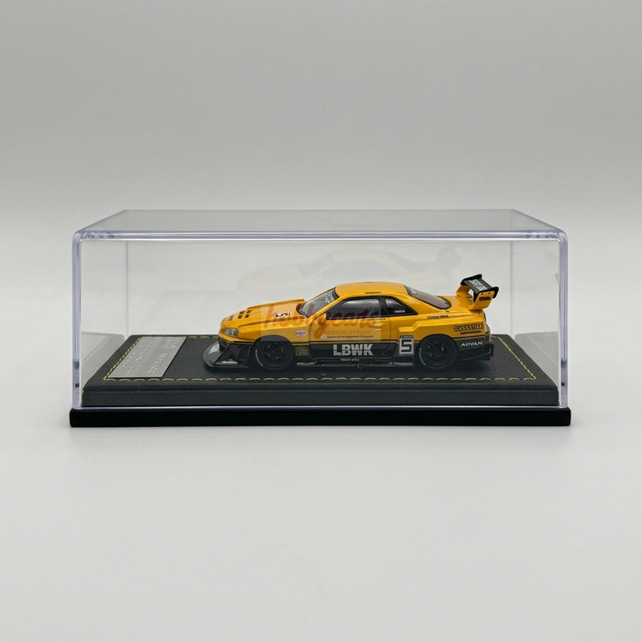 Inno64 Resin Nissan Skyline "LBWK" (ER34) Super Silhouette Yellow