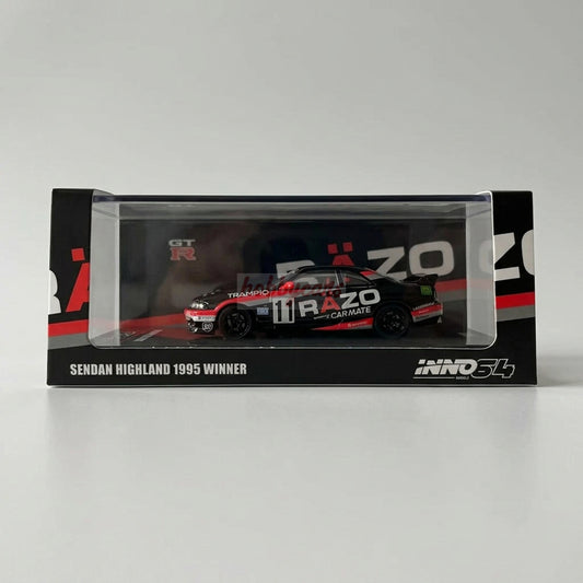 Inno64 Nissan Skyline GT-R (R33) #11 "razo Trampio" N1 Super Endurance Series Sendan Highland 1995 Winner