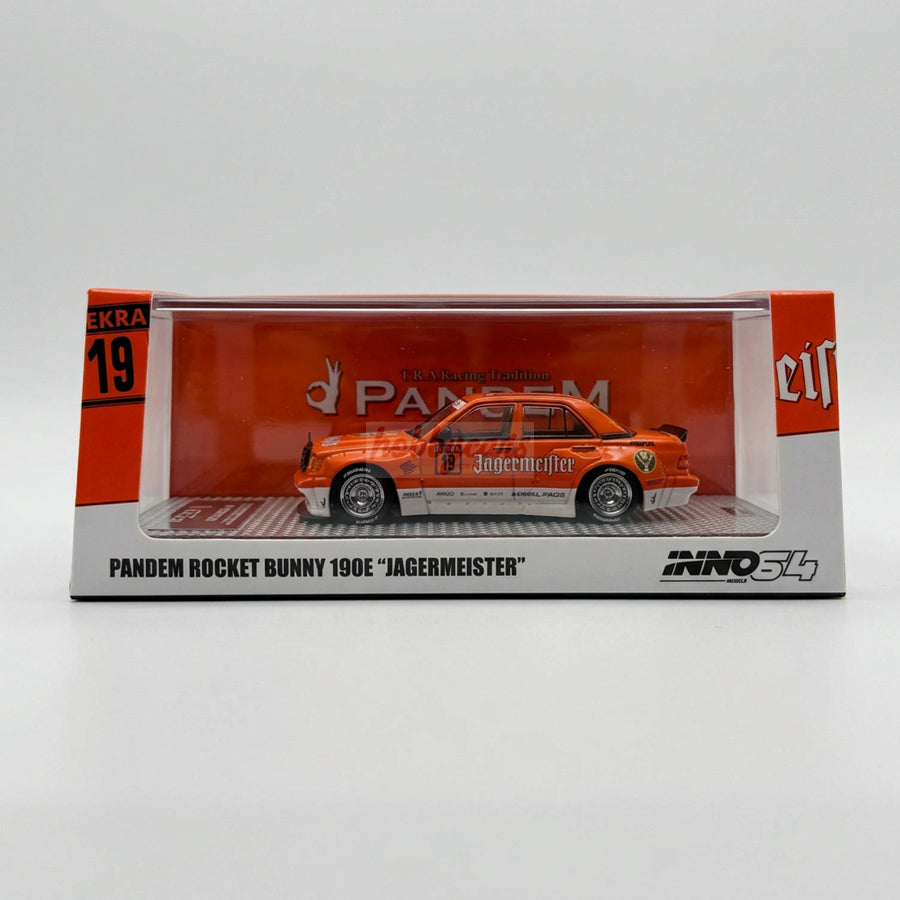 Inno64 Mercedes-Benz Pandem Rocket Bunny 190E Jagermeister