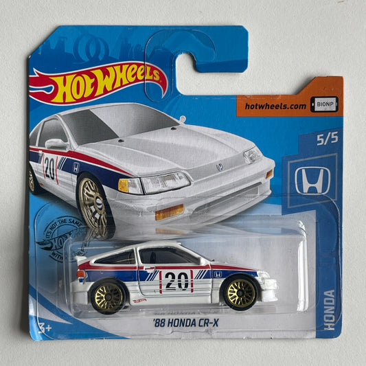 Hot Wheels '88 Honda CR-X (White) Short Card (Damaged) Honda 123/250