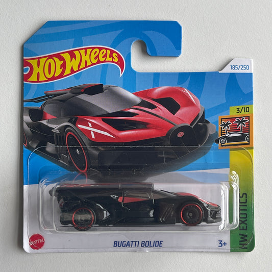 Hot Wheels Bugatti Bolide (Black/Red) Short Card (Damaged) HW Exotics 185/250