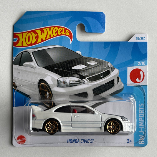 Hot Wheels Honda Civic SI (White) Short Card HW J-Imports 45/250