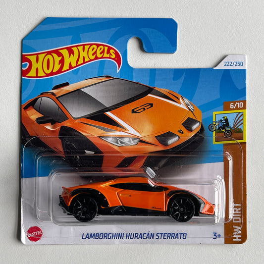 Hot Wheels Lamborghini Huracan Sterrato (Orange) Short Card (Damaged) Dirt 222/250