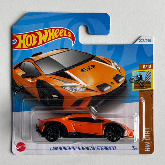 Hot Wheels Lamborghini Huracan Sterrato (Orange) Short Card HW Dirt 222/250