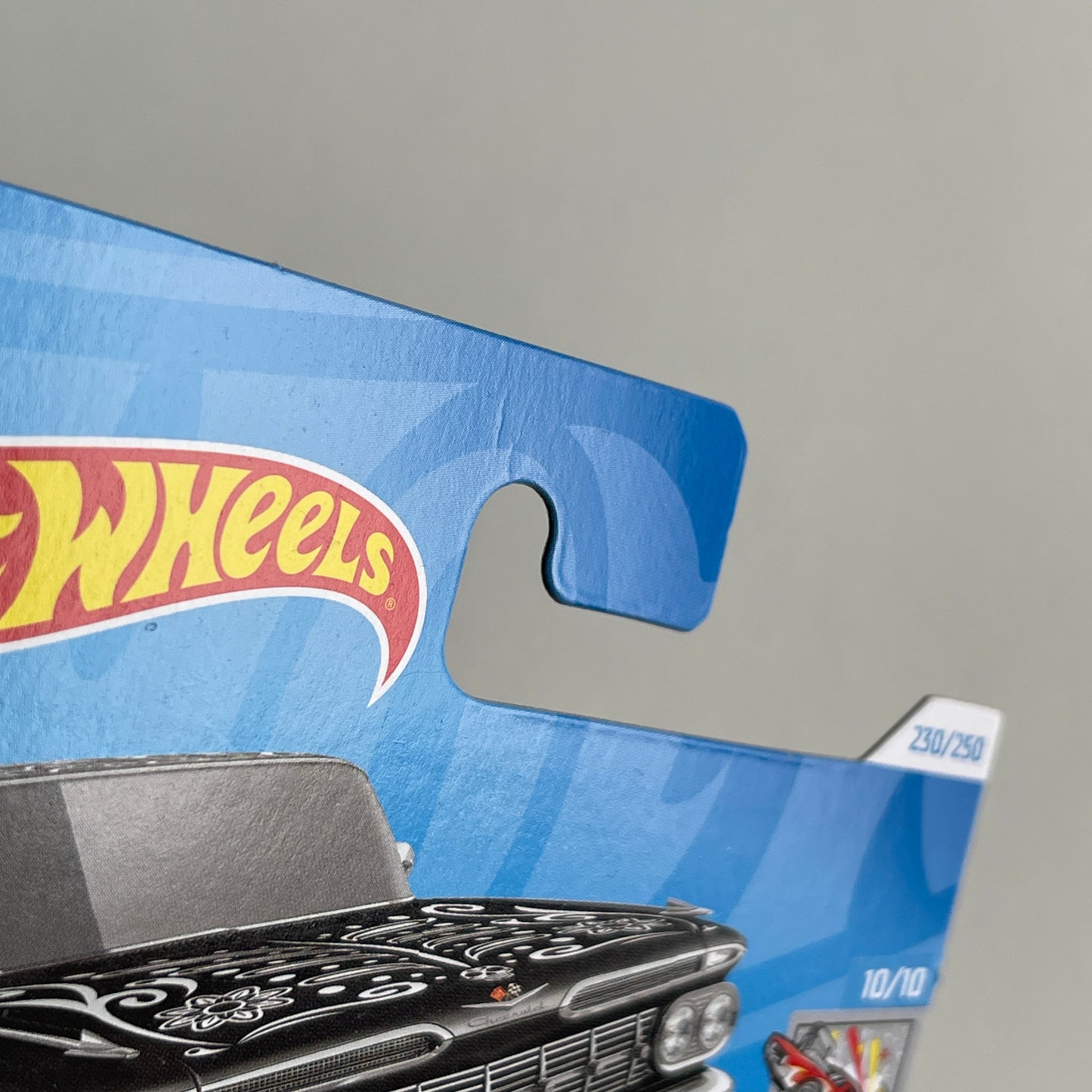 Hot Wheels '59 Chevy Impala (Black) Short Card (Damaged) HW Celebration Racers 230/250 Treasure Hunt