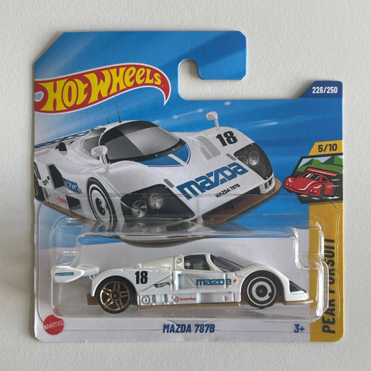 Hot Wheels Mazda 787B (White) Short Card (Damaged) Peak Pursuit 226/250