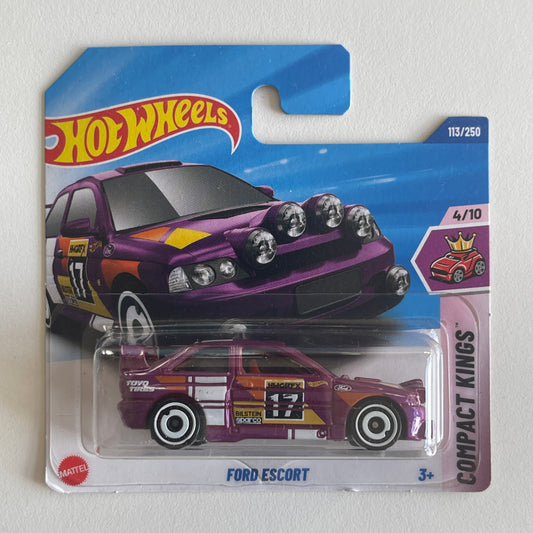 Hot Wheels Ford Escort (Purple) Short Card (Damaged) Compact Kings 113/250