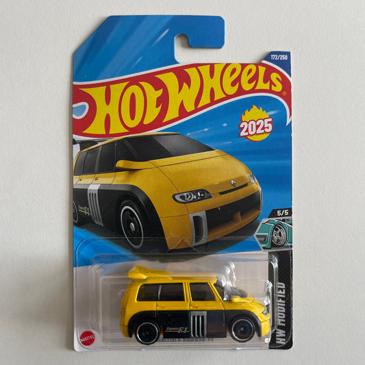 Hot Wheels Renault Espace F1 (Yellow/Black) Long Card (Damaged) HW Modified 172/250