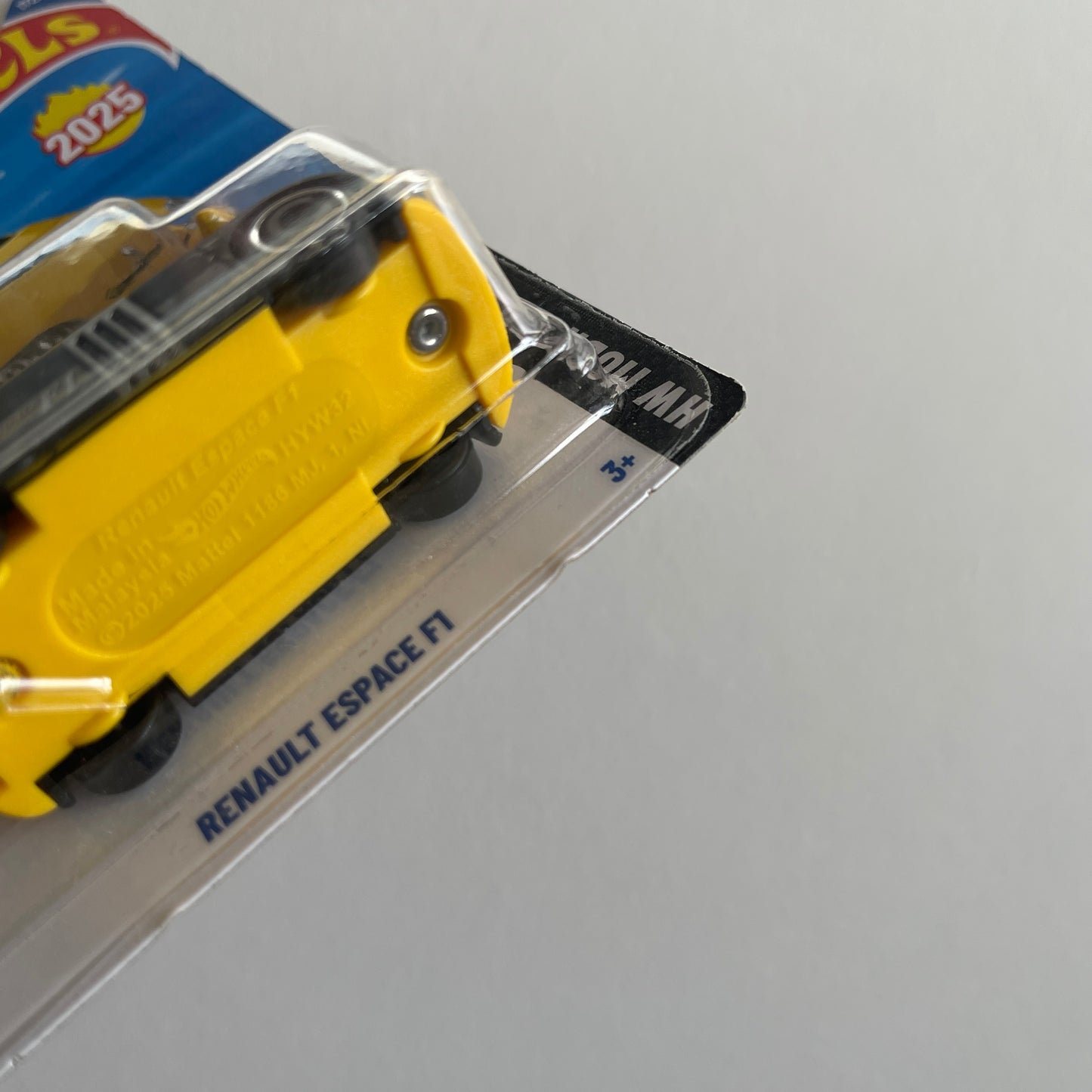 Hot Wheels Renault Espace F1 (Yellow/Black) Long Card (Damaged) HW Modified 172/250