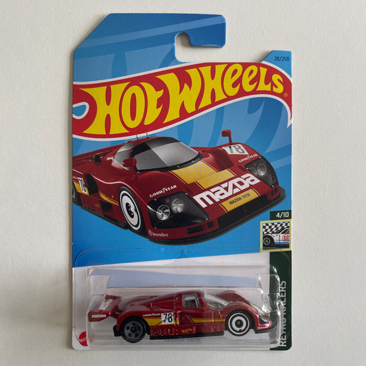 Hot Wheels Mazda 787B (Red) Long Card Retro Racers 28/250