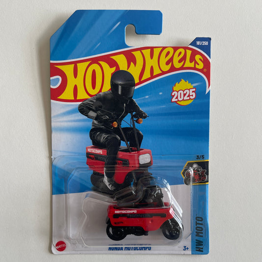 Hot Wheels Honda Motocompo (Red) Long Card (Damaged) HW Moto 181/250