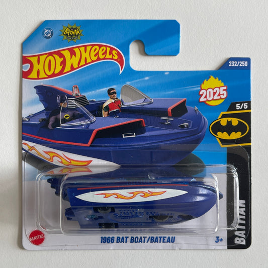 Hot Wheels 1966 Bat Boat (Blue) Short Card Batman 232/250