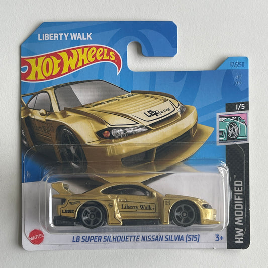 Hot Wheels LB Super Silhouette Nissan Silvia (S15)(Gold) Short Card HW Modified 17/250