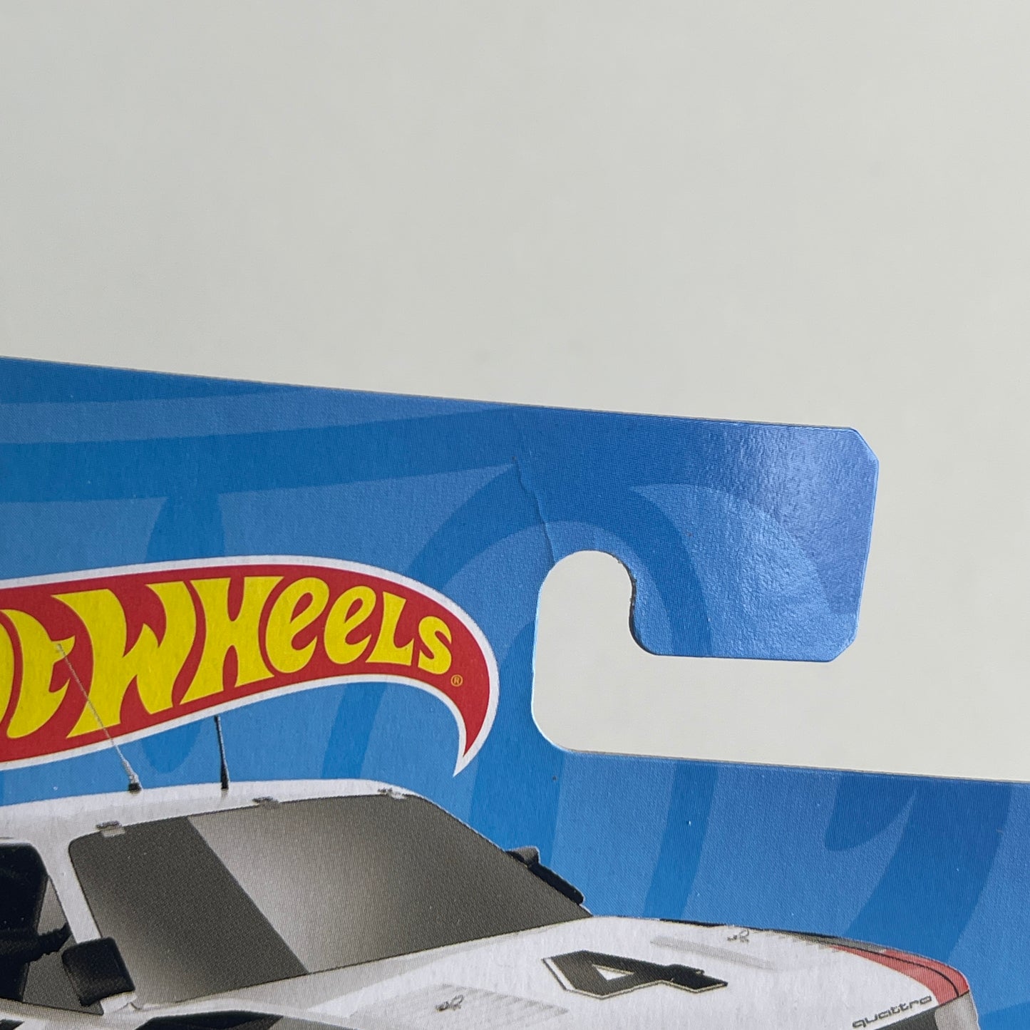 Hot Wheels Audi '90 Quattro (White) Short Card (Damaged) Retro Racers 77/250