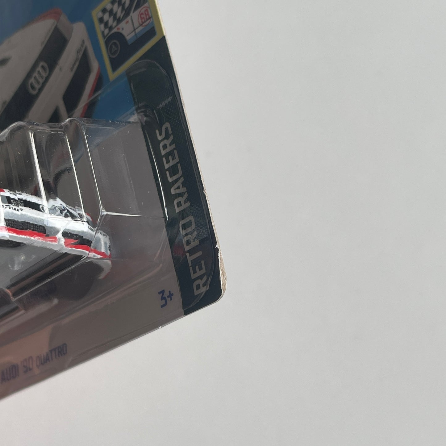 Hot Wheels Audi '90 Quattro (White) Short Card (Damaged) Retro Racers 77/250