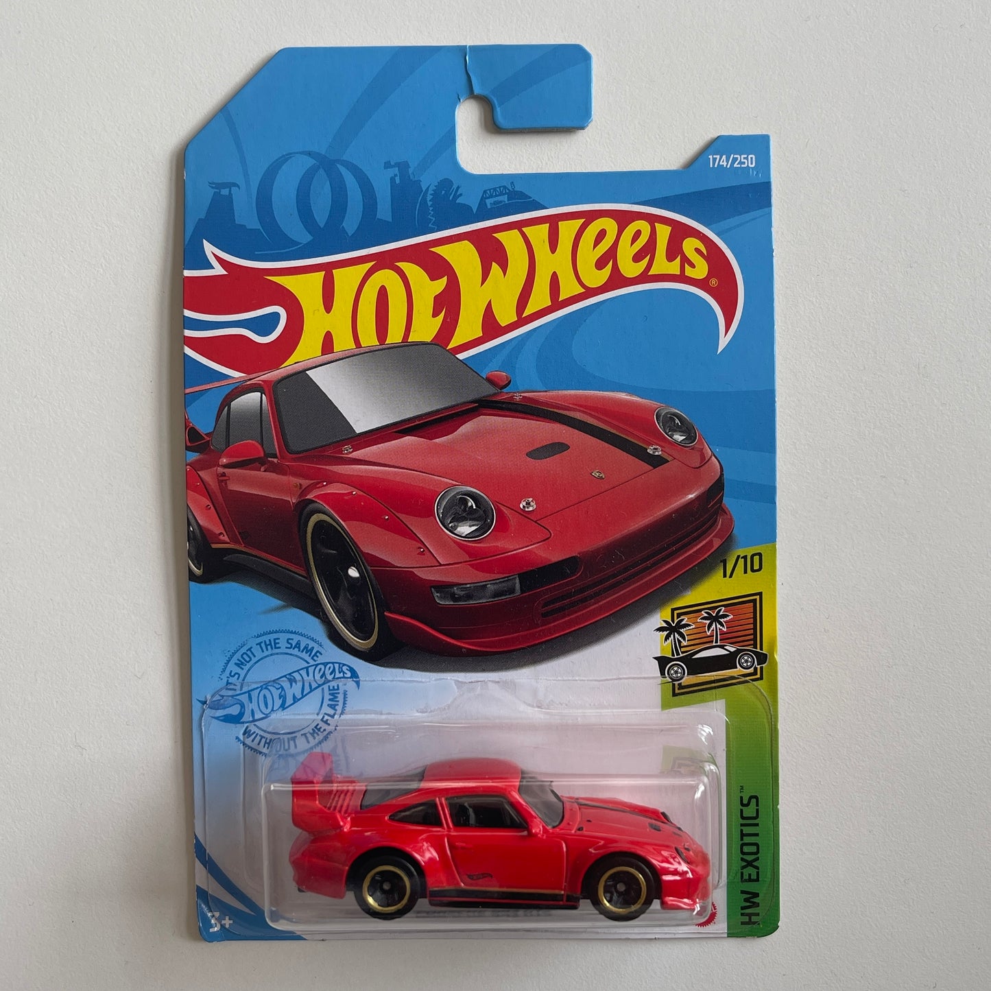 Hot Wheels Porsche 993 GT2 (Red) Long Card (Damaged) HW Exotics 174/250