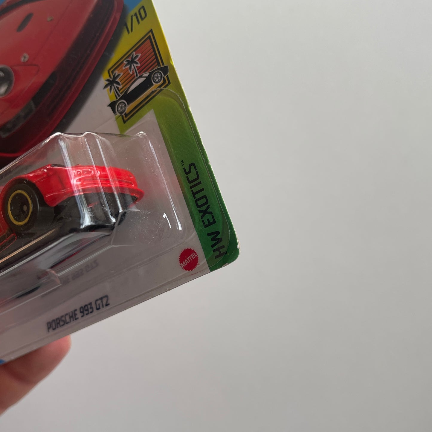 Hot Wheels Porsche 993 GT2 (Red) Long Card (Damaged) HW Exotics 174/250