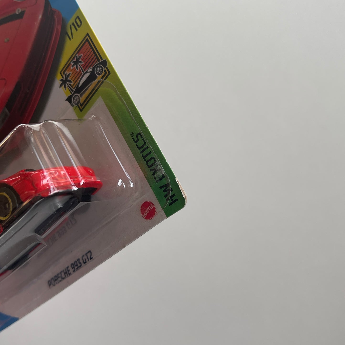 Hot Wheels Porsche 993 GT2 (Red) Long Card (Damaged) HW Exotics 174/250