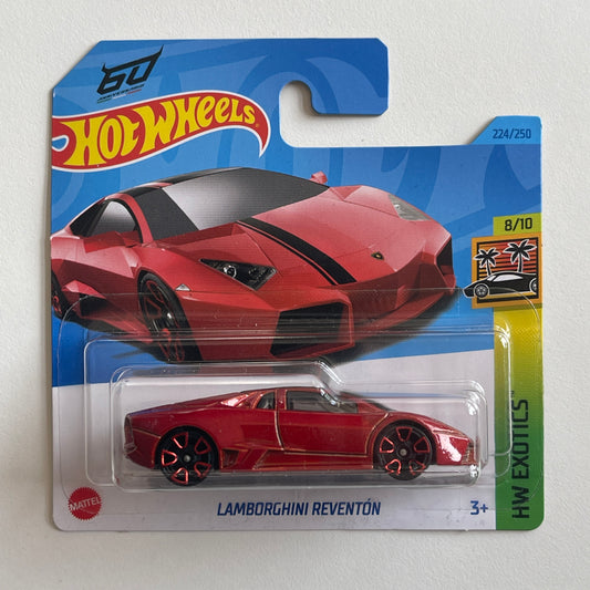 Hot Wheels Lamborghini Reventon (Red) Short Card HW Exotics 224/250