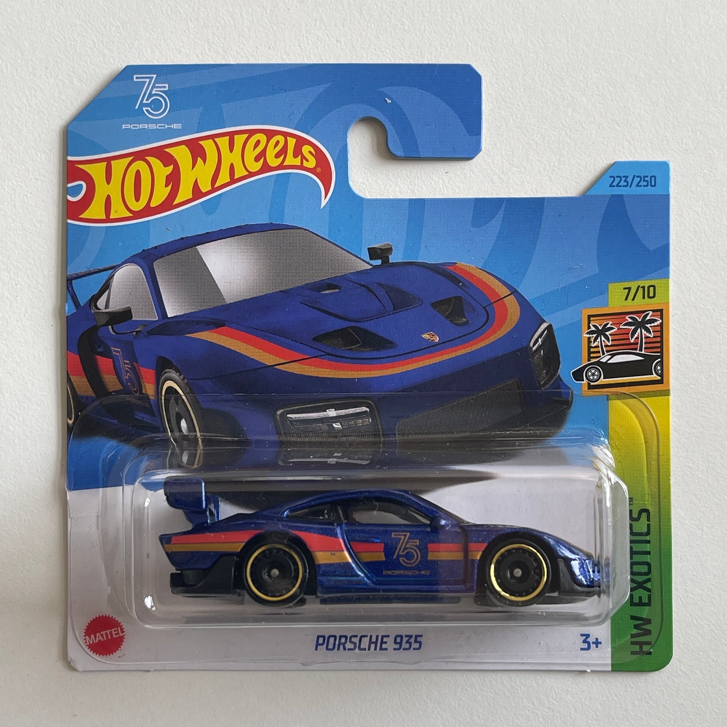 Hot Wheels Porsche 935 (Blue) Short Card HW Exotics 223/250