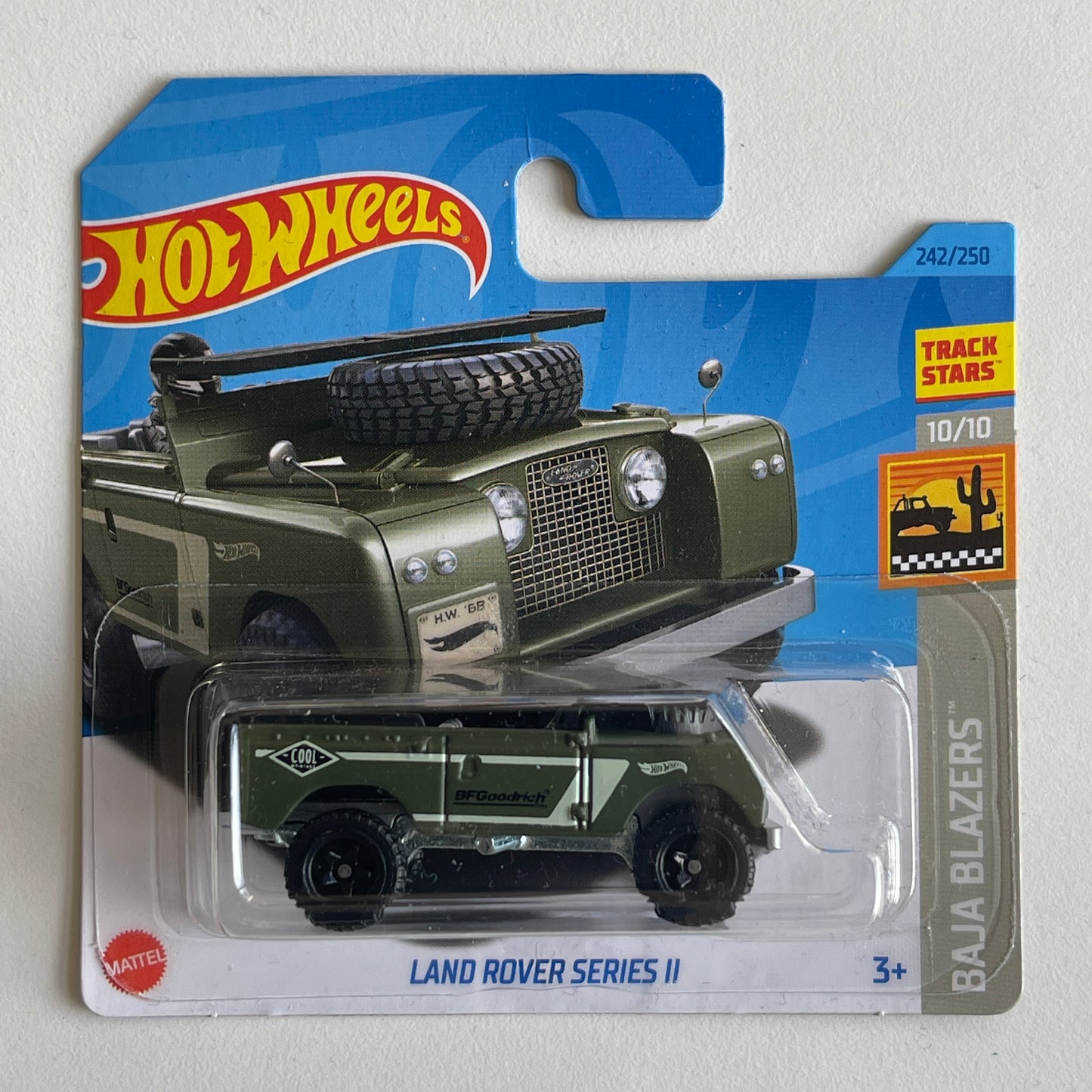 Hot Wheels Land Rover Series 2 (Green) Short Card (Damaged) Baja Blazers 242/250