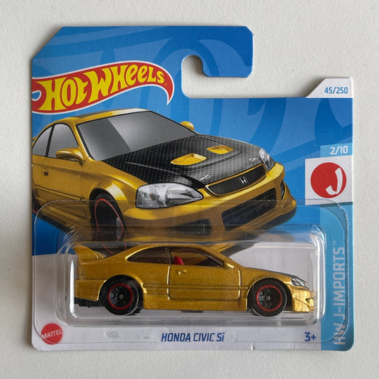 Hot Wheels Honda Civic SI (Gold) Short Card HW J-Imports 45/250