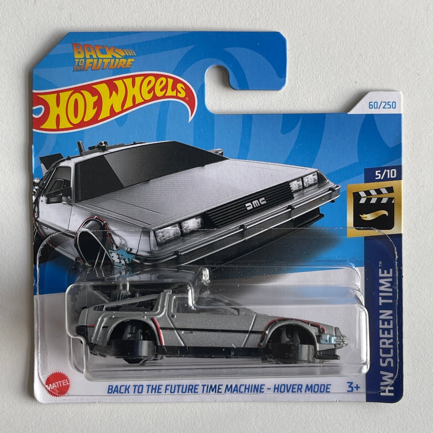 Hot Wheels Back To The Future Time Machine - Hover Mode Short Card (Damaged) HW Screen Time 60/250