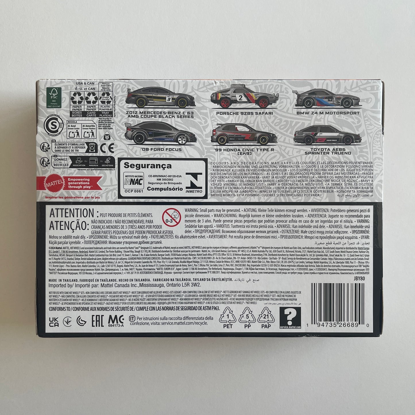 Hot Wheels 2025 6 Pack Zamac Edition