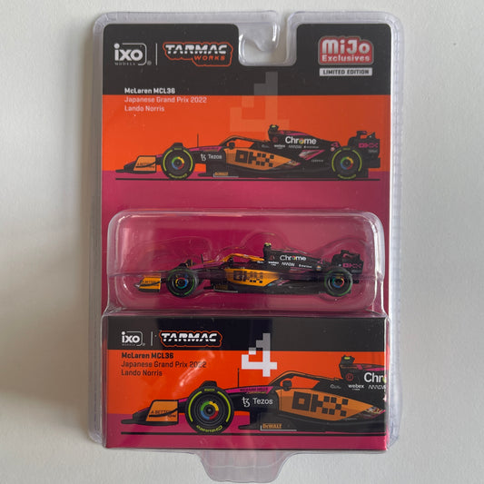 Tarmac McLaren MCL36 Japanese Grand Prix 2022 - Lando Norris (Damaged)