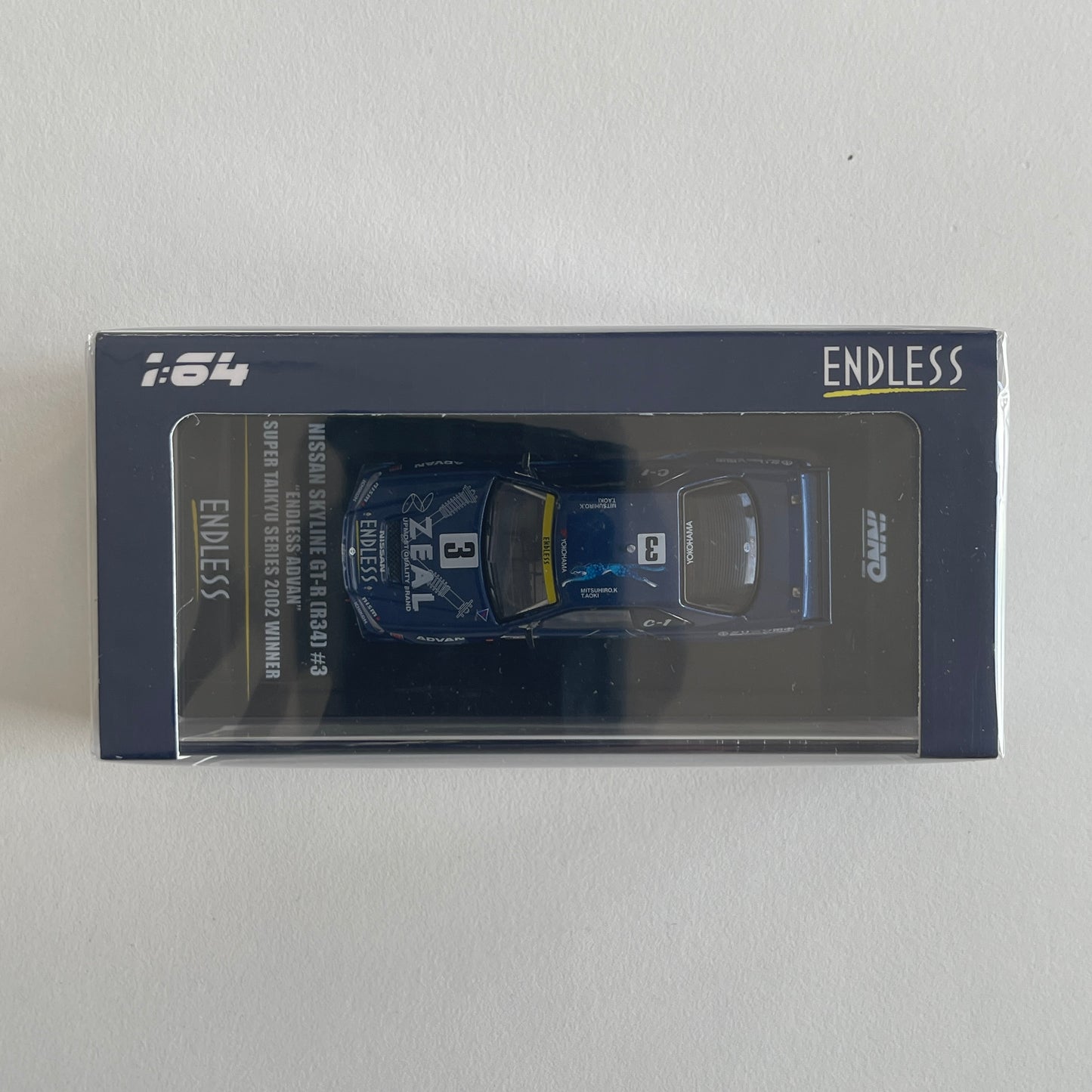 Inno64 Nissan Skyline GT-R (R34) #3 "Endless Advan" Super Taikyu Series 2002 Winner