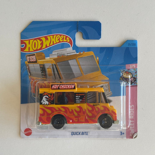 Hot Wheels Quick Bite (Yellow) Short Card (Damaged) Sweet Rides 31/250