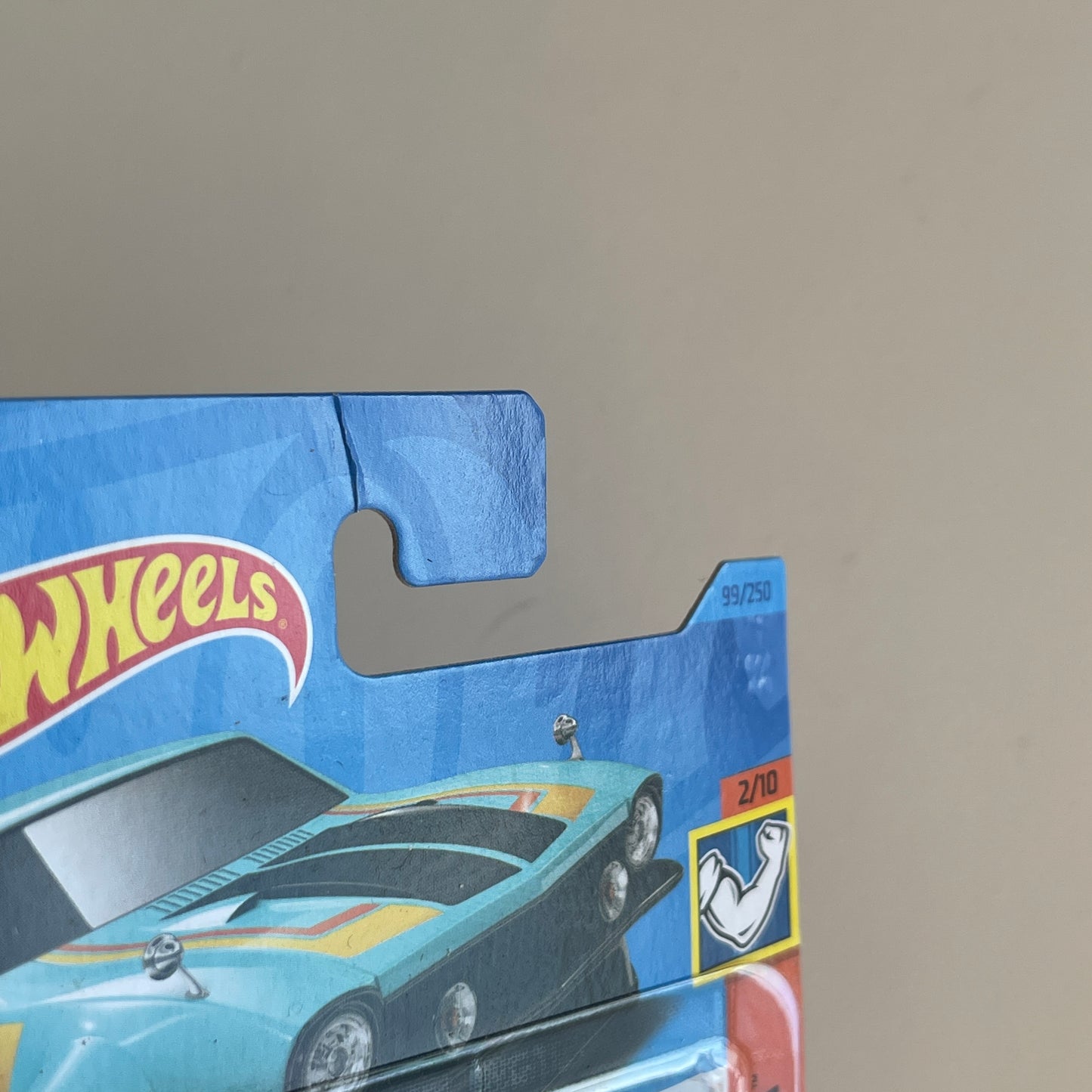 Hot Wheels Custom Ford Maverick (Blue) Short Card (Damaged) Muscle Mania 99/250