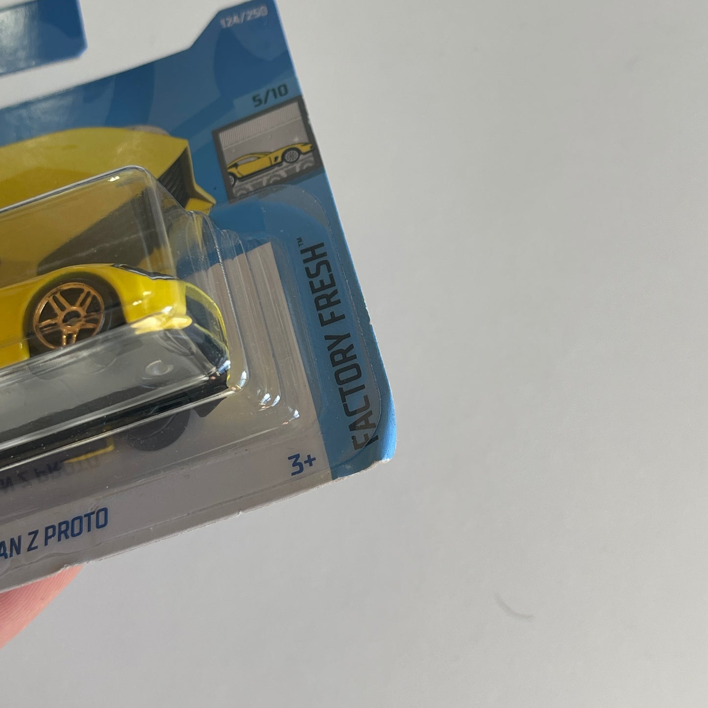 Hot Wheels Nissan Z Proto (Yellow) Short Card (Damaged) Factory Fresh 124/250