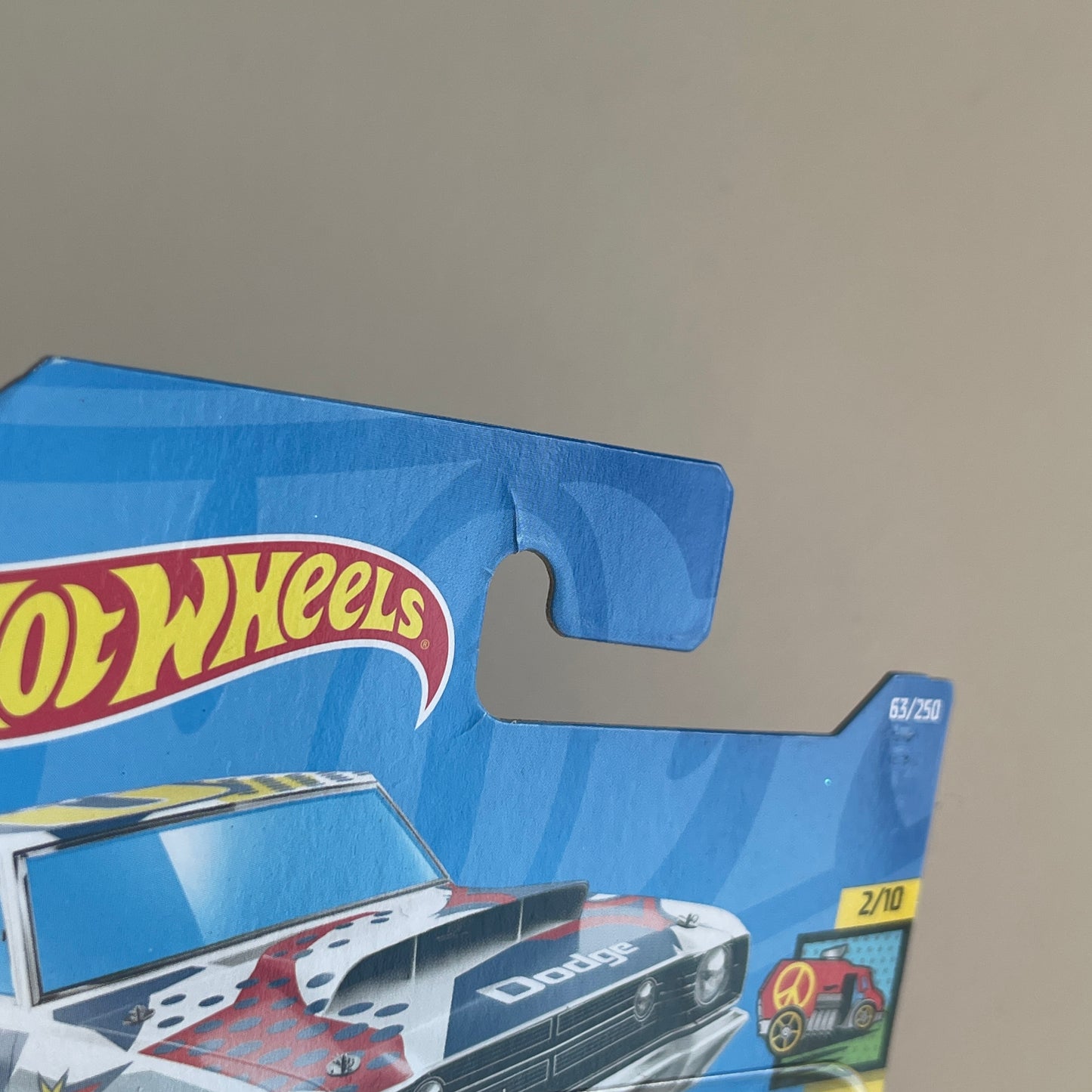 Hot Wheels '68 Dodge Dart (White) Short Card (Damaged) HW Art Cars 63/250