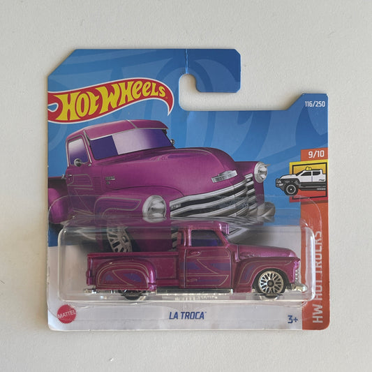 Hot Wheels La Troca (Pink) Short Card (Damaged) HW Hot Trucks 116/250