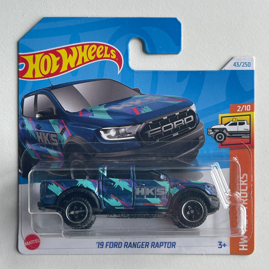 Hot Wheels HKS '19 Ford Ranger Raptor (Blue) Short Card HW Hot Trucks 43/250